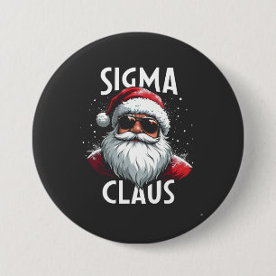 Sigma Claus Funny Gen Alpha Middle School Christma Button