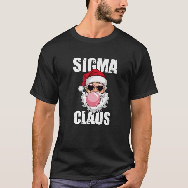 Sigma Claus Funny Rizz Meme Santa Rizz T-Shirt (Vorderseite)
