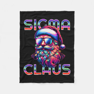 Sigma Claus Funny Santa Christmas Meme Teens Boys Fleecedecke