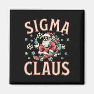 Sigma Claus Funny Santa Christmas Meme Teens Boys Magnet