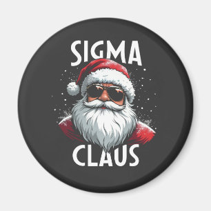 Sigma Claus Lustiger Gen Alpha Mittelschule Weihna Magnet