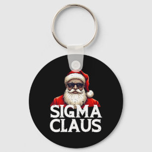 Sigma Claus Santa Funny Christmas Rizz Schlüsselanhänger