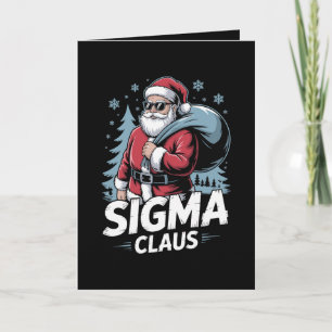 Sigma Claus Weihnachtsmann Sonnenbrille Weihnachte Karte
