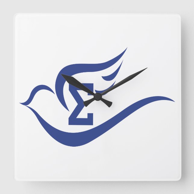 Sigma Dove Square Wall Uhr (Vorderseite)