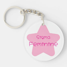Sigma Feminine Acryl-Schlüsselanhänger Schlüsselanhänger