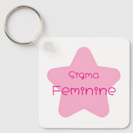 Sigma Feminine Acrylic Keychain Schlüsselanhänger
