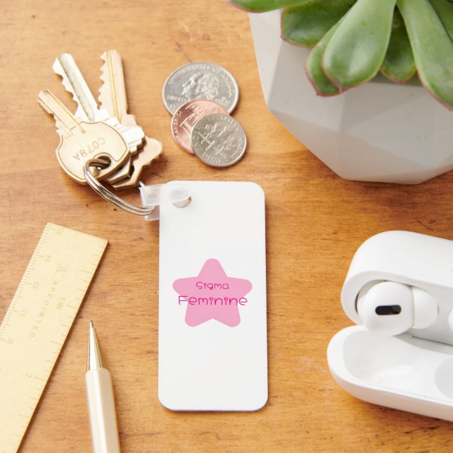Sigma Feminine Acrylic Keychain Schlüsselanhänger (Schreibtisch)