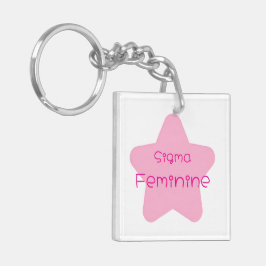 Sigma Feminine Acrylic Keychain Schlüsselanhänger