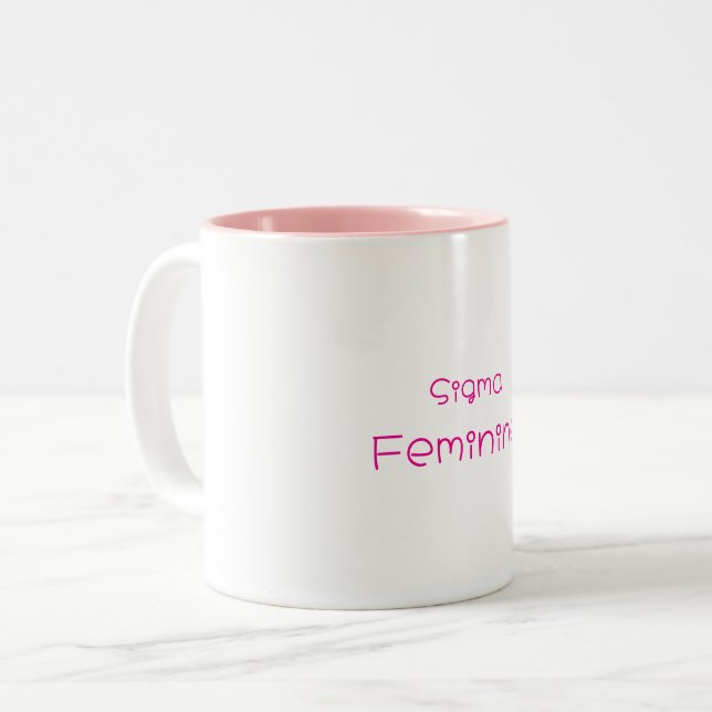 Sigma Feminine Mug Zweifarbige Tasse (Vorderseite Links)