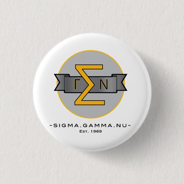 Sigma-Gamma NU knöpfen Button (Vorderseite)