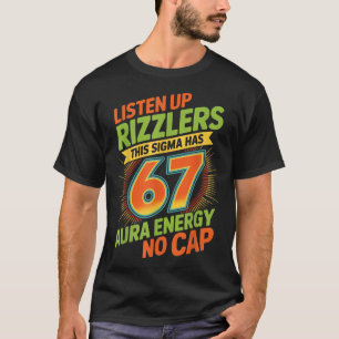 Sigma hat 67 Aura Nummer 67. Aura Farming Eiscreme T-Shirt