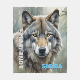 Sigma Male Lone Wolf Fleecedecke