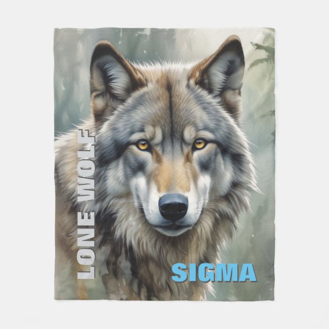 Sigma Male Lone Wolf Fleecedecke (Vorderseite)