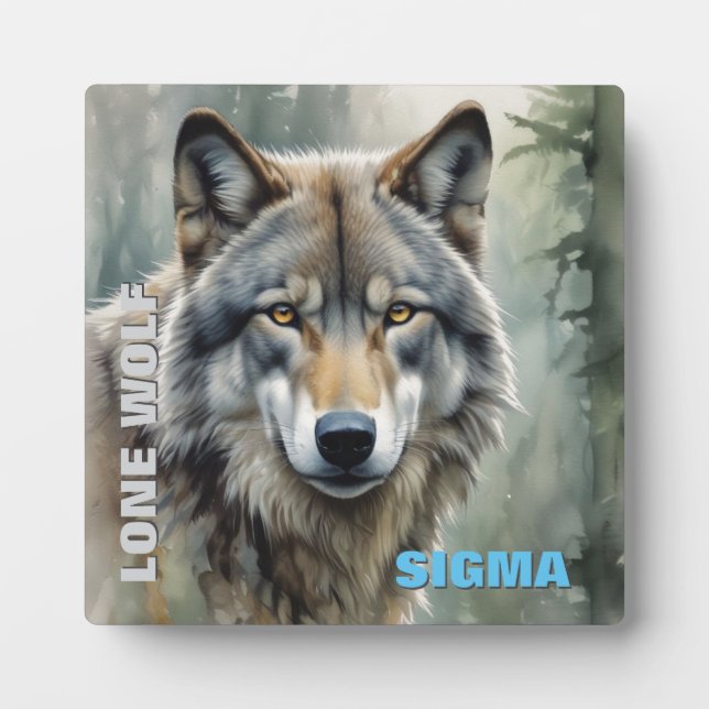 Sigma Male Lone Wolf Fotoplatte (Vorderseite)