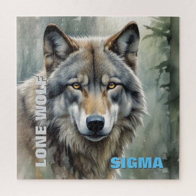 Sigma Male Lone Wolf Puzzle (Vertikal)