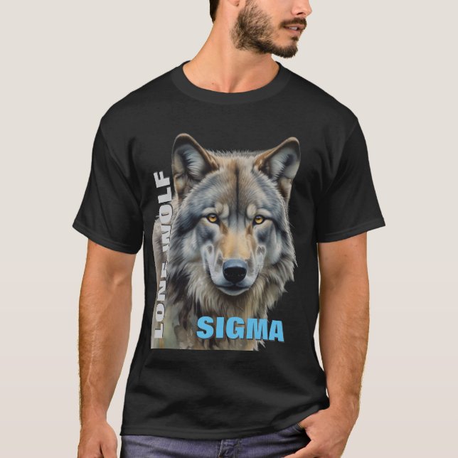 Sigma Male Lone Wolf T-Shirt (Vorderseite)