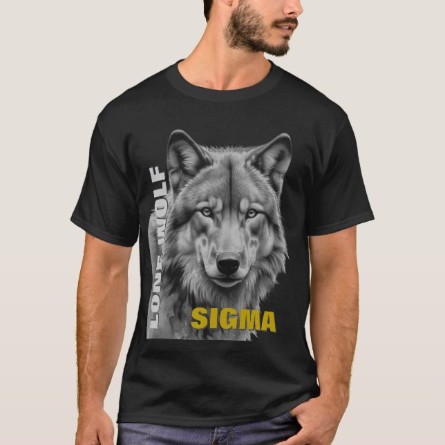 Sigma Male Lone Wolf T-Shirt (Vorderseite)