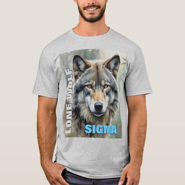 Sigma Male Lone Wolf T-Shirt (Vorderseite)