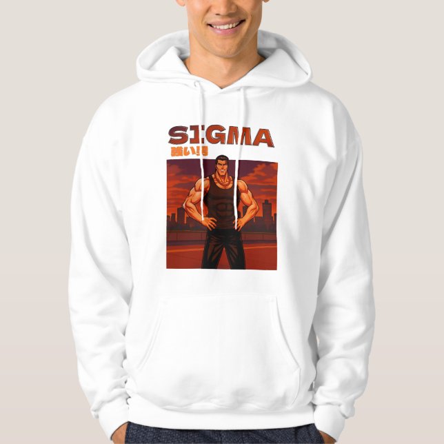 Sigma starker Mann Hoodie (Vorderseite)
