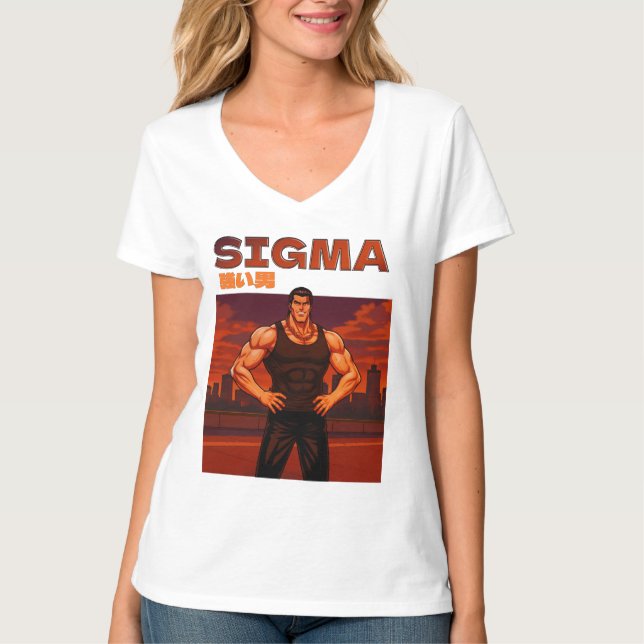 Sigma starker Mann T-Shirt (Vorderseite)