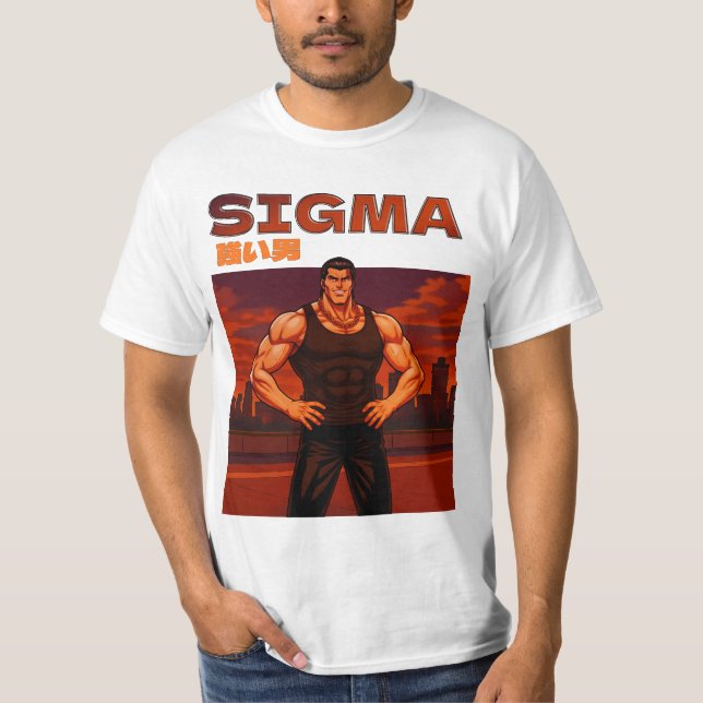 Sigma starker Mann T-Shirt (Vorderseite)