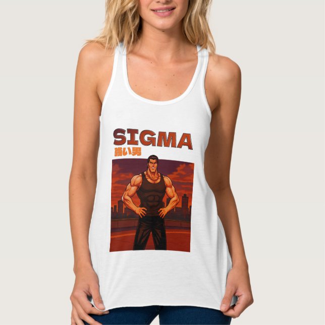Sigma starker Mann Tank Top (Vorderseite)