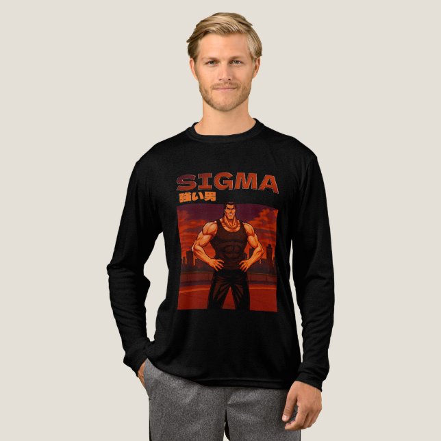 Sigma starker Mann Tri-Blend Shirt (Volle Vorderseite)