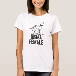 Sigma weibliche Lone Wolf T-Shirt