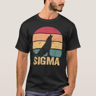 Sigma Wolf Retro Was Sigma Loner Sigma Wolf T-Shirt