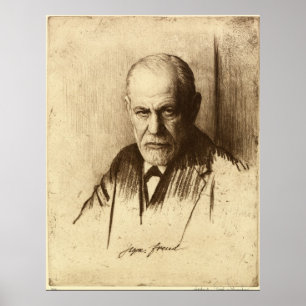 Sigmund Freud Art Print Poster