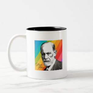 Sigmund Freud - Deine Mutter Zweifarbige Tasse