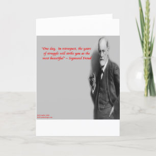 Sigmund Freud Famous "Struggle" Quote Karte