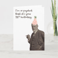 Sigmund Freud Funny 80. Geburtstag