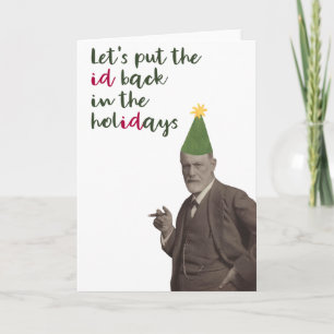 Sigmund Freud Funny Holiday Karte