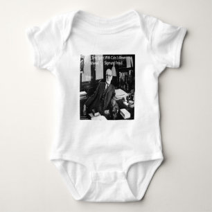 Sigmund Freud in seinem Büro und funny Cat Quote Baby Strampler