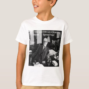 Sigmund Freud in seinem Büro und funny Cat Quote T-Shirt