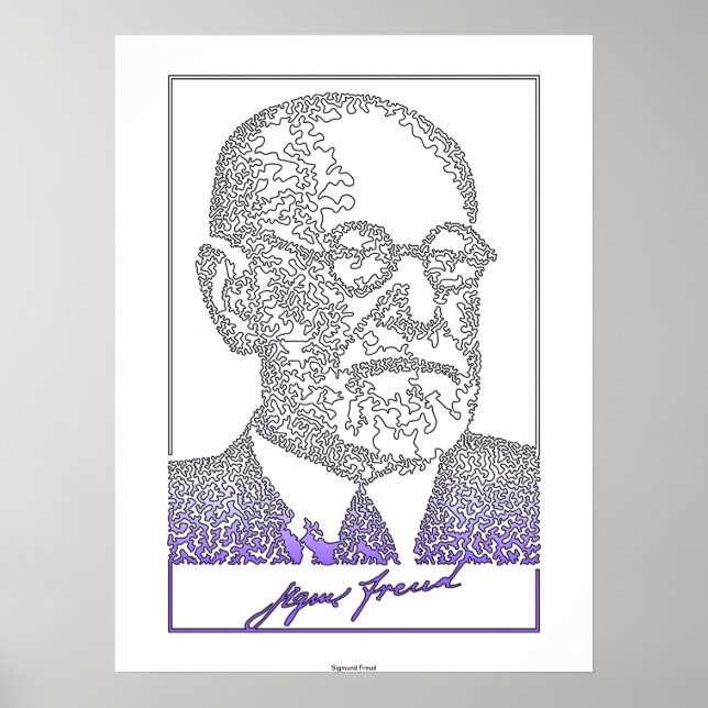 Sigmund Freud. Österreichischer Neurologe [008] Poster (Vorne)