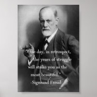Sigmund Freud Quote Poster