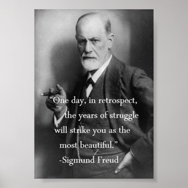 Sigmund Freud Quote Poster (Vorne)