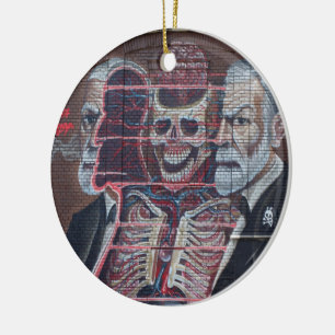 Sigmund Freud Street Art Keramikornament