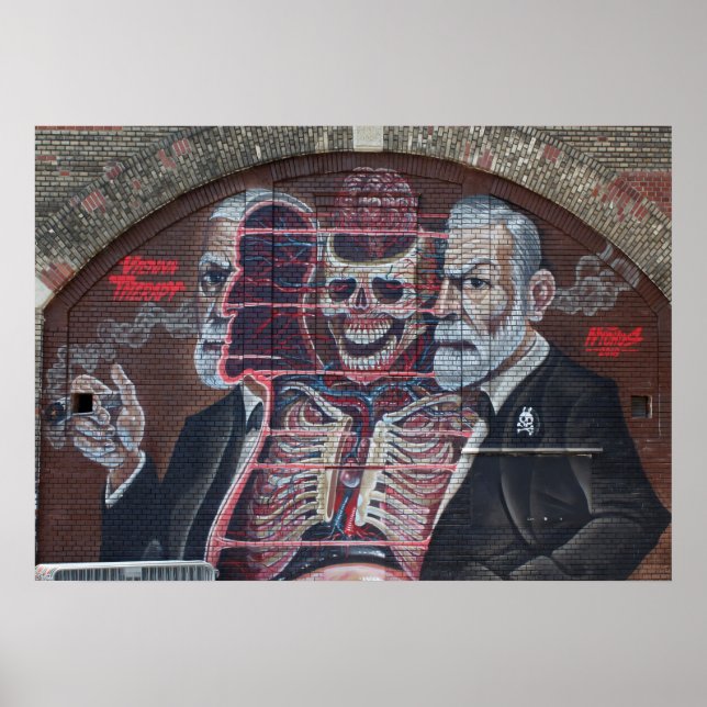 Sigmund Freud Street Art Poster (Vorne)