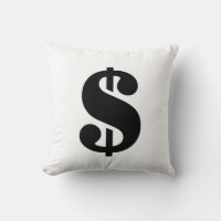 Sign-Dollar Einfache Schablonenschrift