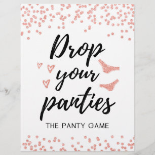 SIGN Drop your panties game, Brautparty