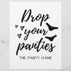 SIGN Drop your panties game, Brautparty