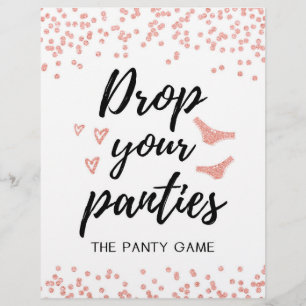 SIGN Drop your panties game, Brautparty