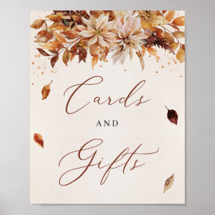 Sign für Herbst und Herbst-Boho Brautparty Poster