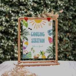 Sign für Pool Party Poster