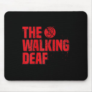 Sign Language Coach Deaf Awareness Geschenk Schwar Mousepad