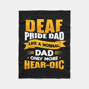 Sign Language Deaf Awareness Asyl und Deaf Pride D Fleecedecke