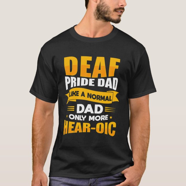 Sign Language Deaf Awareness Asyl und Deaf Pride D T-Shirt (Vorderseite)